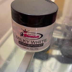 Milky white acrylic nail powder